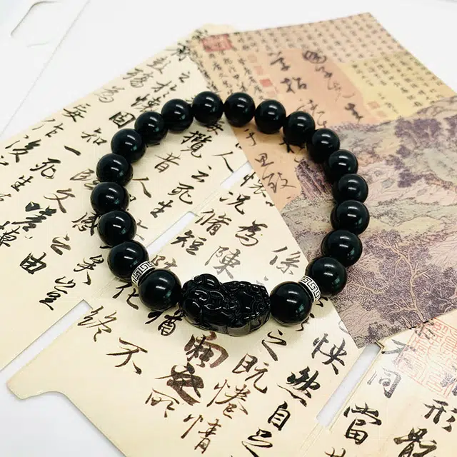 唐述 【财源滚滚 】新中式小众国潮复古经典百搭日常出勤招财纳福好运 菩提根 手串 男女同款情侣款