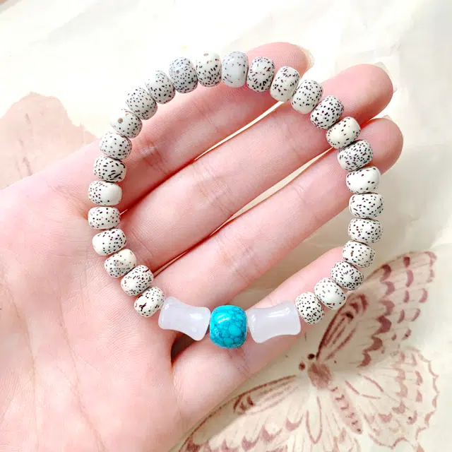 唐述 多宝多福新中式国潮复古转运纳福绕指柔文玩盘串 星月菩提 小众百搭单圈佛珠念珠财源滚滚平安喜乐好运 男女同款情侣款