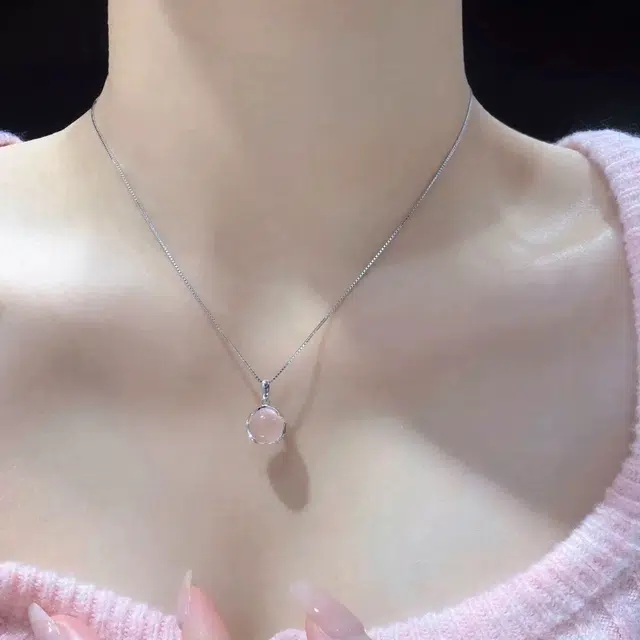 唐述 闪烁水滴圆珠简约小众甜美少女感温柔大方小清新学院#好运 菩提根 项链 女款