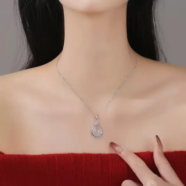 唐述 滴水之恩水滴吊坠时尚#好运 菩提根 项链 女款