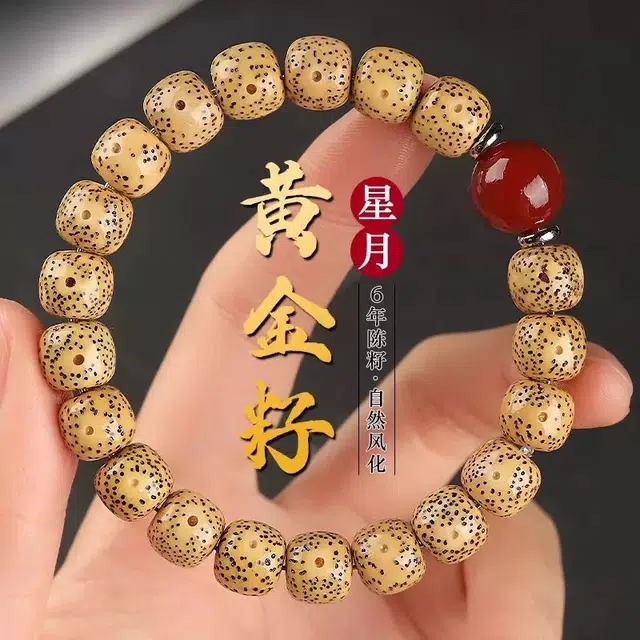唐述 【多财多福】新中式复古单圈转运珠佛珠文玩盘串 高油高密绕指柔 平安好运转运 星月菩提 手串 男女同款情侣款