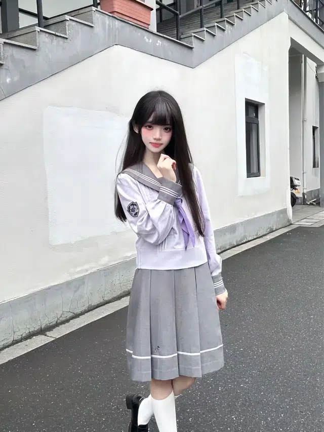 小菊川栗 学院风女优雅简约气质舒适百搭 裙装套装 女款