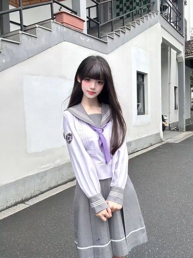 小菊川栗 学院风女优雅简约气质舒适百搭 裙装套装 女款