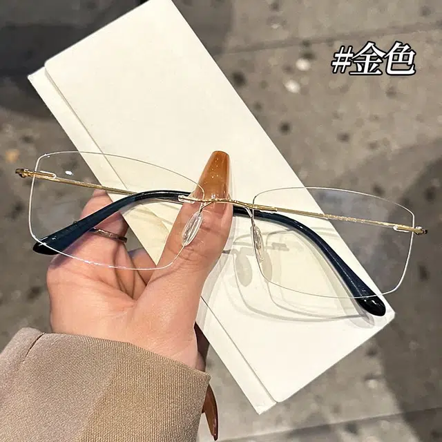 【可配有度数】 轲领 斯文禁欲纯欲方框近 纯钛 长方形 光学镜架 男女同款情侣款