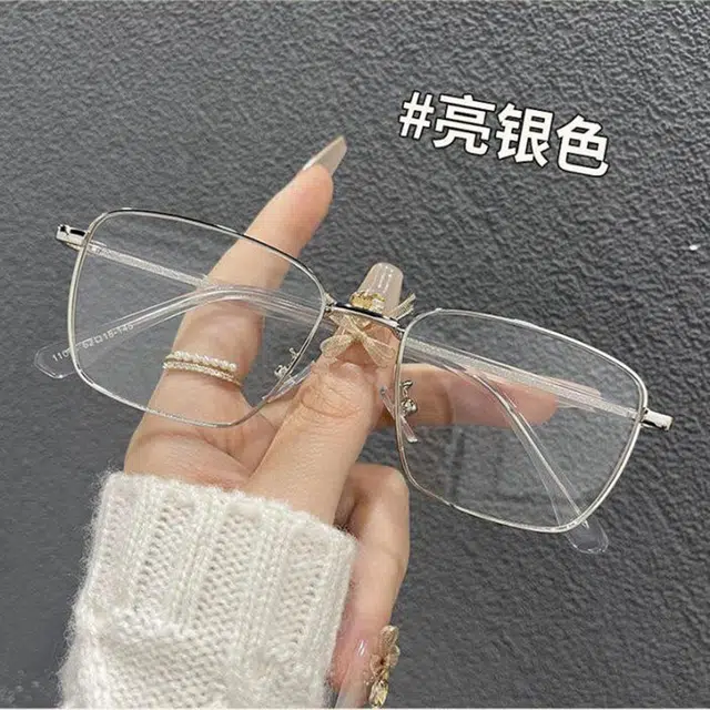 轲领 防蓝光方框 合金金属 方形 光学镜架 男女同款情侣款