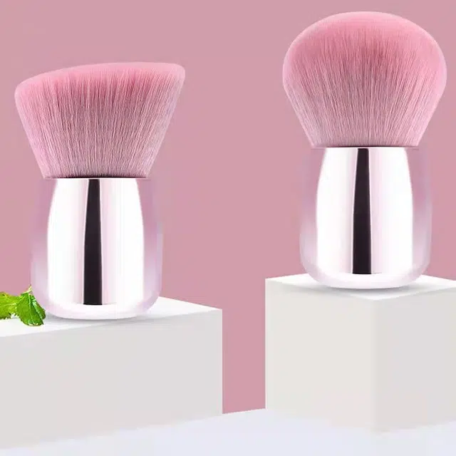 顽顽  蘑菇头散粉刷腮红刷一支装定妆刷便携单支软毛粉底化妆刷 定妆
