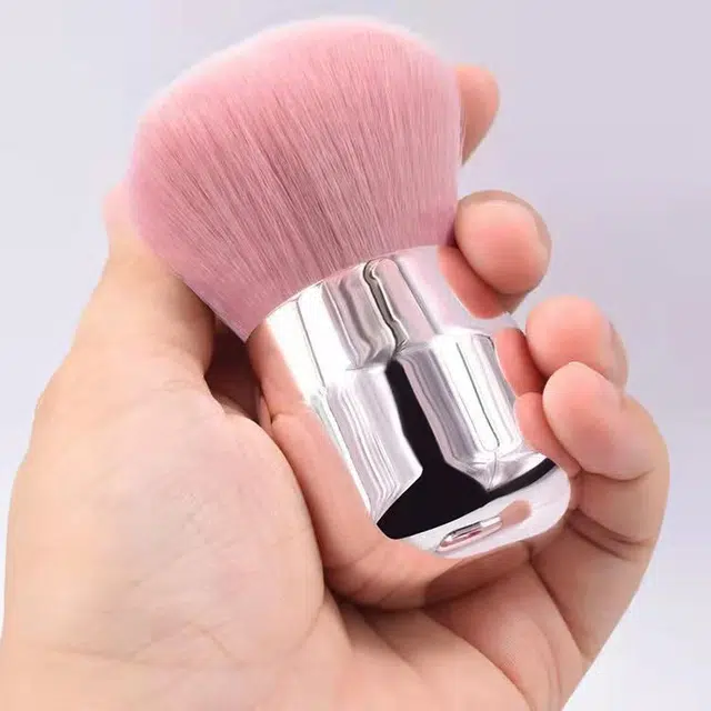 顽顽  蘑菇头散粉刷腮红刷一支装定妆刷便携单支软毛粉底化妆刷 定妆
