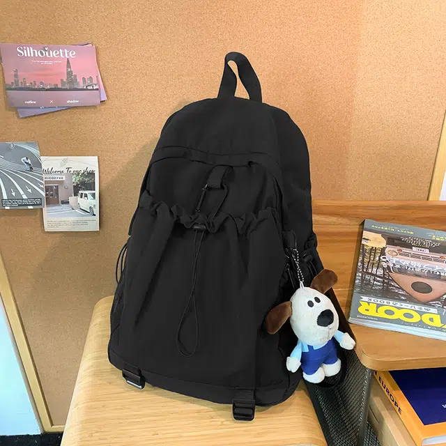 雅鹿 大容量轻便短途旅行 尼龙 双肩包 常规 男女同款情侣款 浅灰色/红色/黑色/荧光绿/棕色