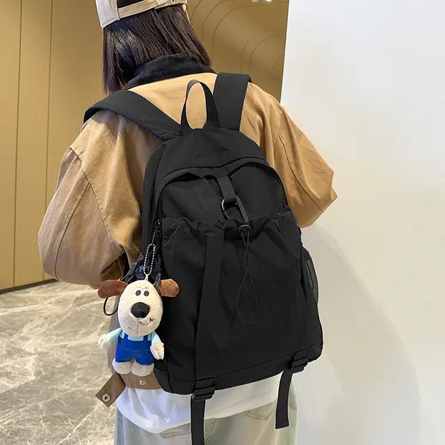 雅鹿 大容量轻便短途旅行 尼龙 双肩包 常规 男女同款情侣款 浅灰色/红色/黑色/荧光绿/棕色