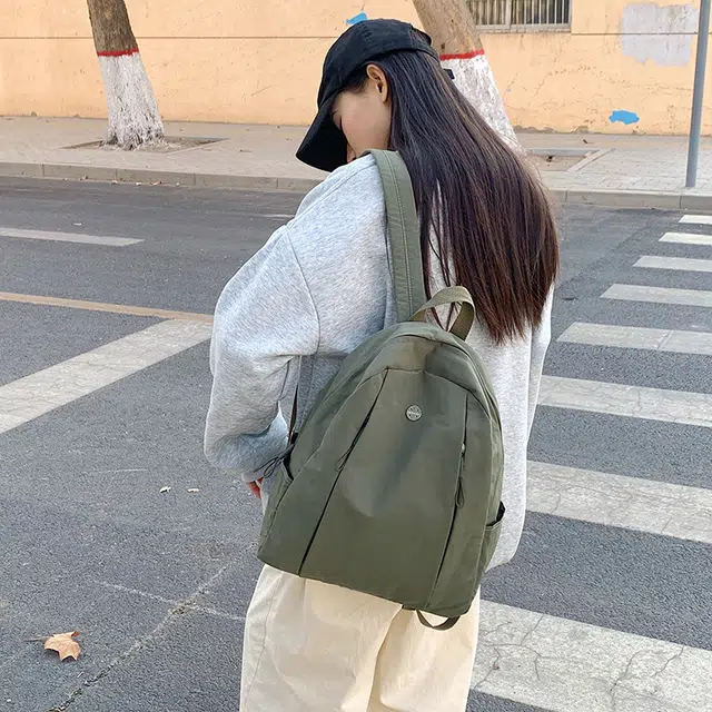 雅鹿 简约纯色百搭 牛津布 书包背包双肩包 男女同款情侣款 多色