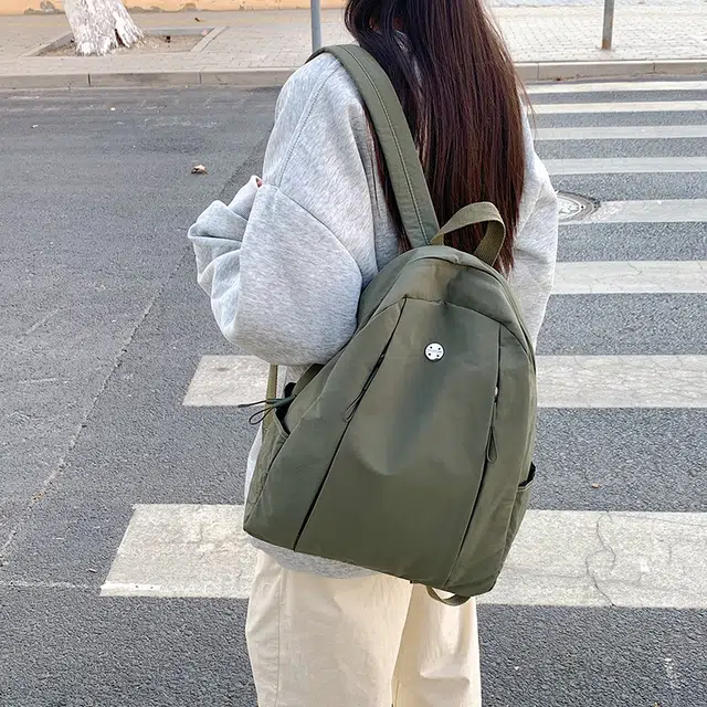 雅鹿 简约纯色百搭 牛津布 书包背包双肩包 男女同款情侣款 多色