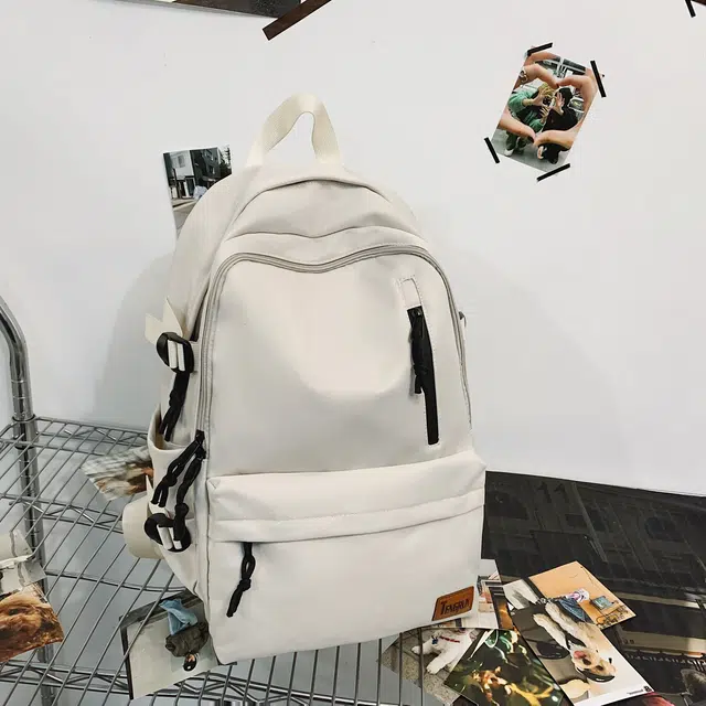 雅鹿 休闲大容量旅行 尼龙 双肩包 常规 男女同款情侣款 白色/深灰色/黑色/酒红色