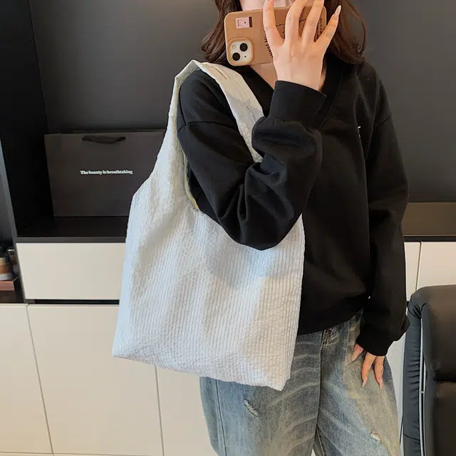 雅鹿 高级感通勤纯色百搭 布 单肩包 女款 多色