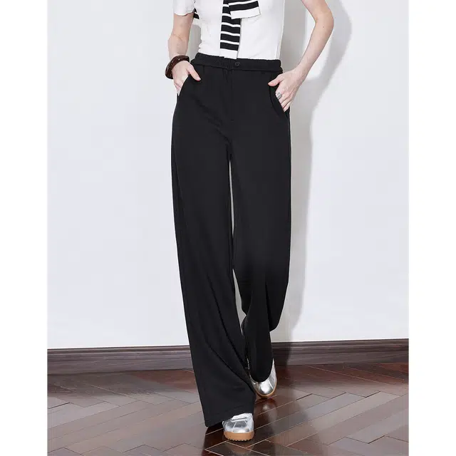 初语 高腰宽松百搭直筒休闲裤 女款