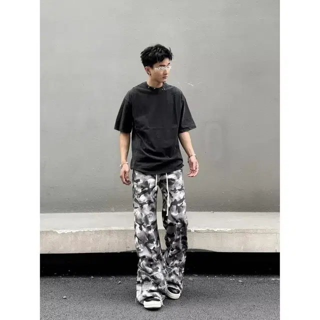 木木兔 秋季高街原版质量直筒休闲运动学生高级感显瘦显高牛仔裤 男款