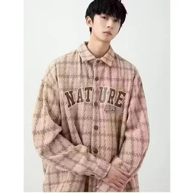 木木兔 美式潮流痞帅复古高街基础纽扣休闲衬衫 男款