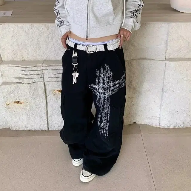 木木兔 秋季高街多口袋工装裤美式休闲复古高级感显瘦显高潮牌户外机能风裤子牛仔裤 男款