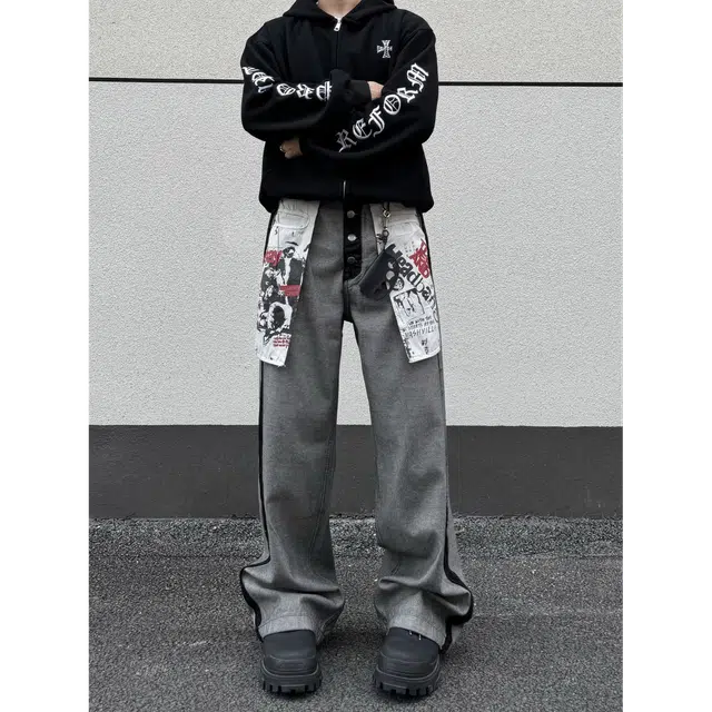 Mumu Rabbit 2025 Fall Retro Cargo Pants