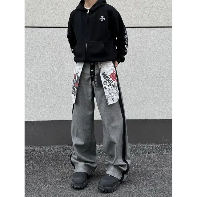 Mumu Rabbit 2025 Fall Retro Cargo Pants