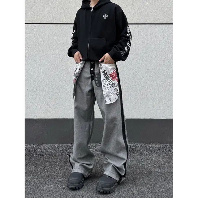 Mumu Rabbit 2025 Fall Retro Cargo Pants