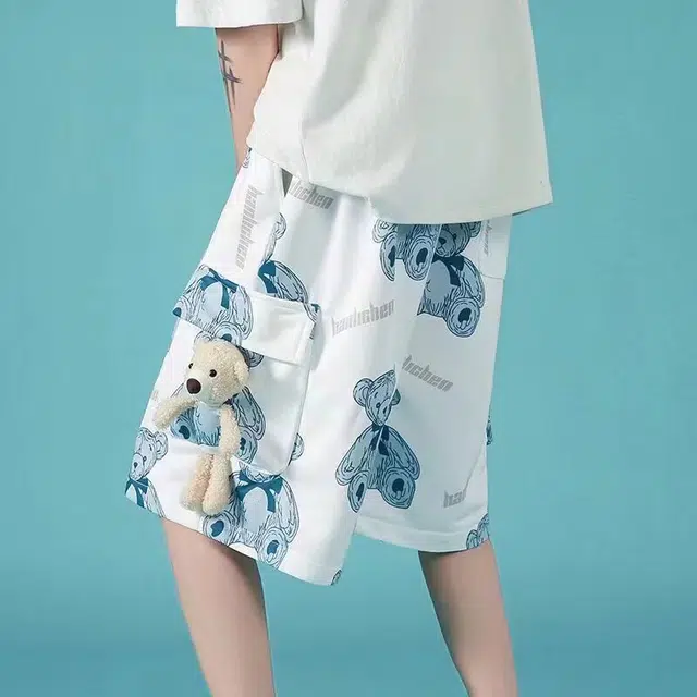 木木兔 美式复古百搭舒适时尚时髦休闲短裤 男款