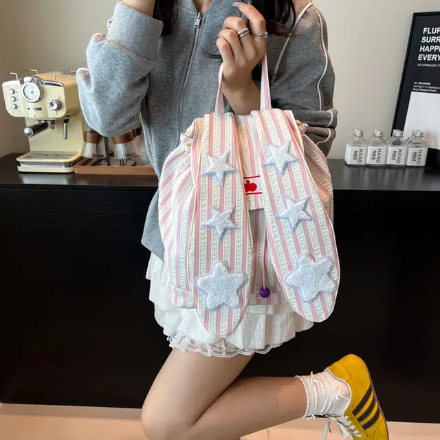 木木兔 书包女高中学生超大容量初中生小轻便  经典时尚小众设计 高级感 休闲拉链开合 尼龙布 双肩包 常规 蓝色