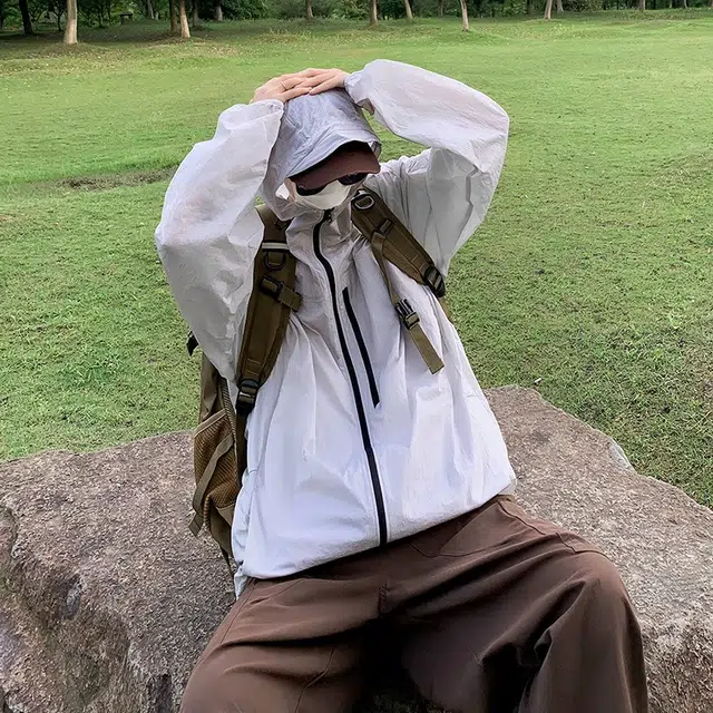 木木兔 户外潮流设计感百搭慵懒风户外运动日常通勤防晒服 男款