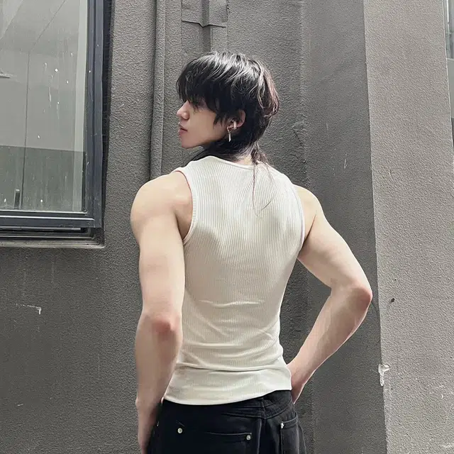 黑马漫画 重磅螺纹夏季运动健身跑步训练打底衫无袖背心 男女同款