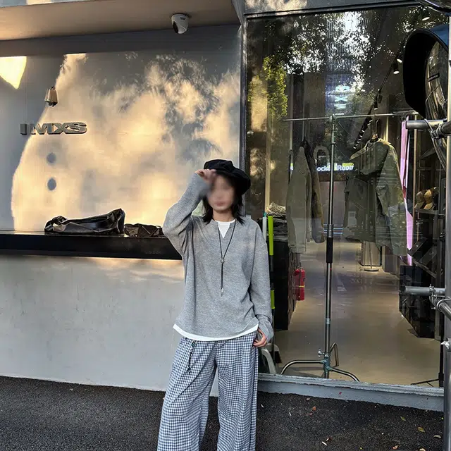 黑马漫画 华夫格假两件长袖上衣卫衣 男女同款