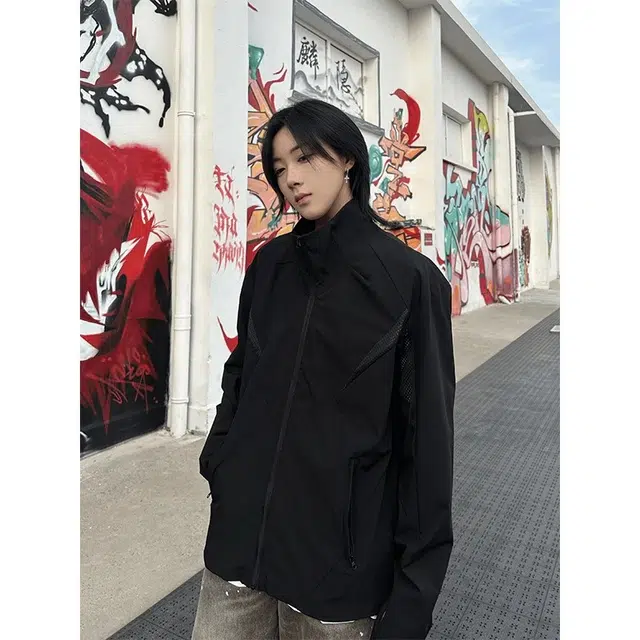 黑马漫画 速干立领薄款透气运动美式户外夏季防晒服 男女同款