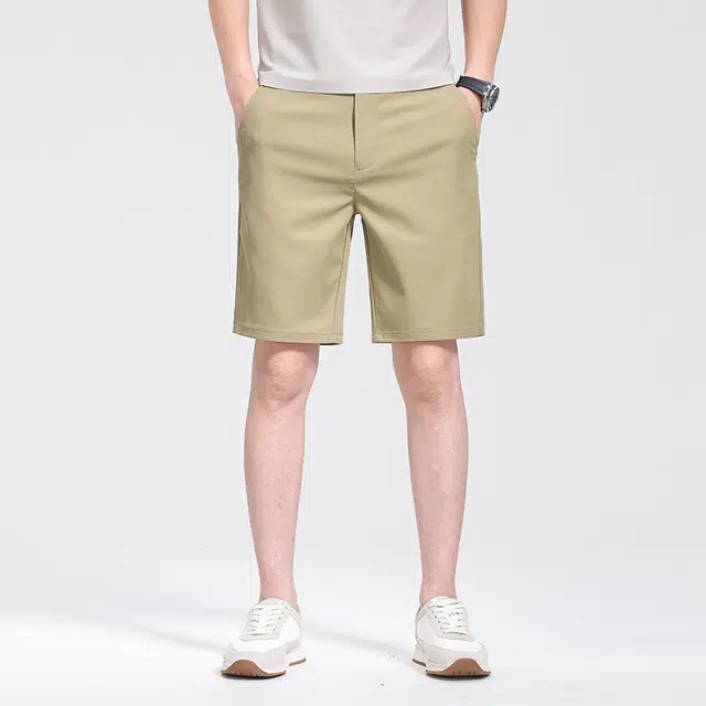 红豆 轻薄凉爽透气夏季宽松五分商务通勤百搭中裤休闲短裤 男款