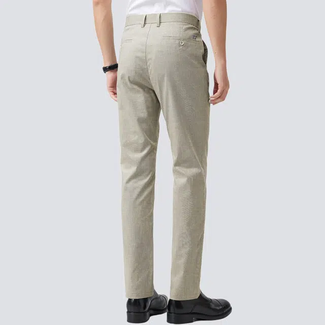 红豆 宽松直筒纯色舒适休闲裤 男款