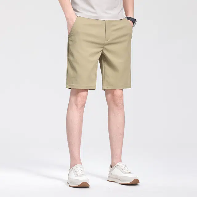 红豆 轻薄凉爽透气夏季宽松五分商务通勤百搭中裤休闲短裤 男款