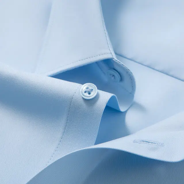 红豆 含桑蚕丝柔顺莫代尔轻奢透气弹力易打理通勤衬衣短袖衬衫 男款