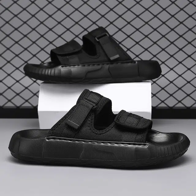 南极人 时尚百搭舒适日常潮流外穿通勤踩屎感软底一字拖鞋 男款