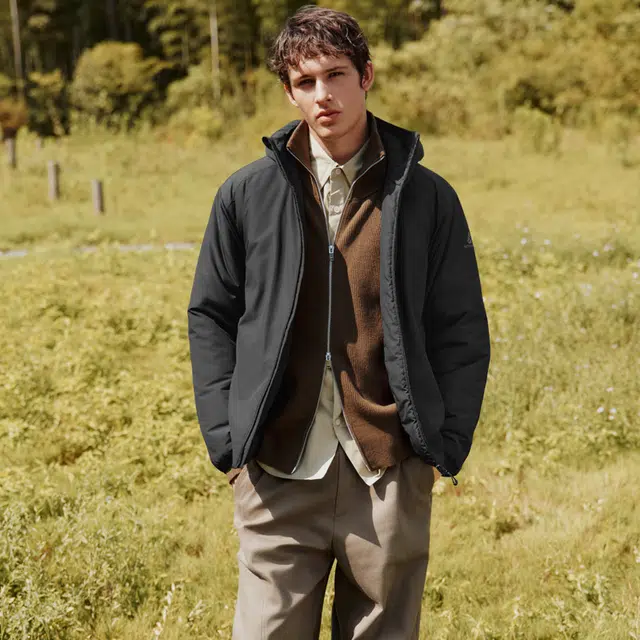 森马 发热科技棉时尚潮流百搭休闲日常通勤柔软舒适亲肤三防保暖连帽棉服 男款