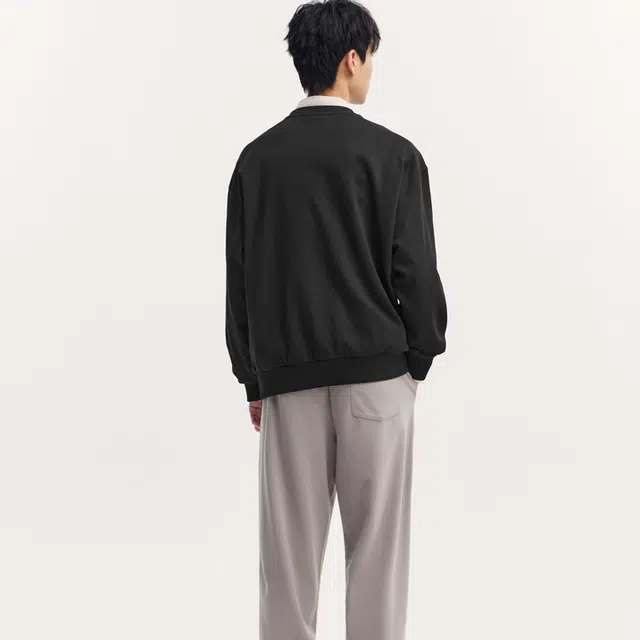 森马 纯色时尚百搭宽松日常简约休闲风卫衣 男女同款