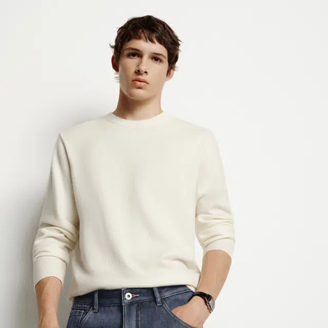 Semir Basic Cashmere Crewneck Sweater