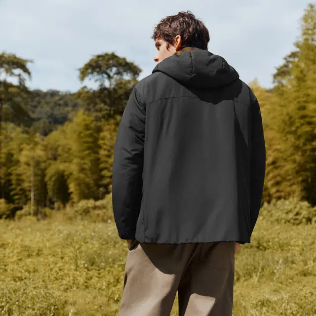 森马 发热科技棉时尚潮流百搭休闲日常通勤柔软舒适亲肤三防保暖连帽棉服 男款