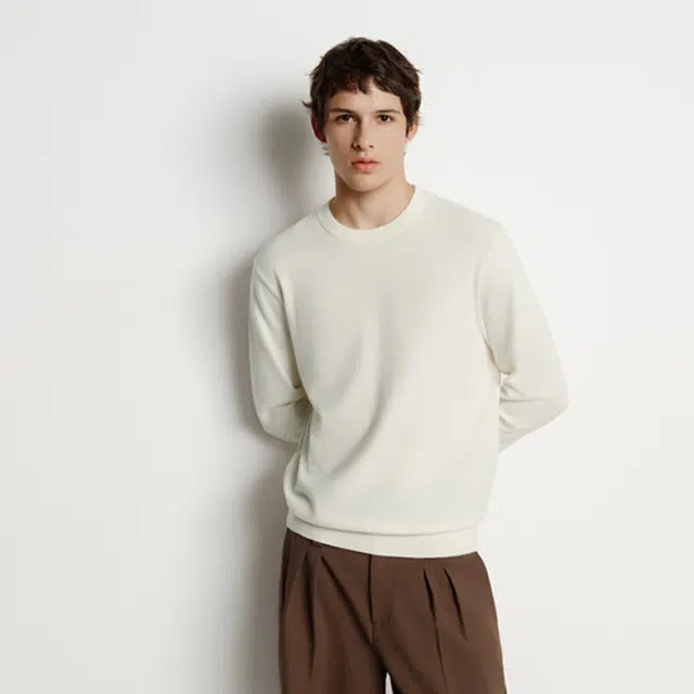 Semir Basic Cashmere Crewneck Sweater