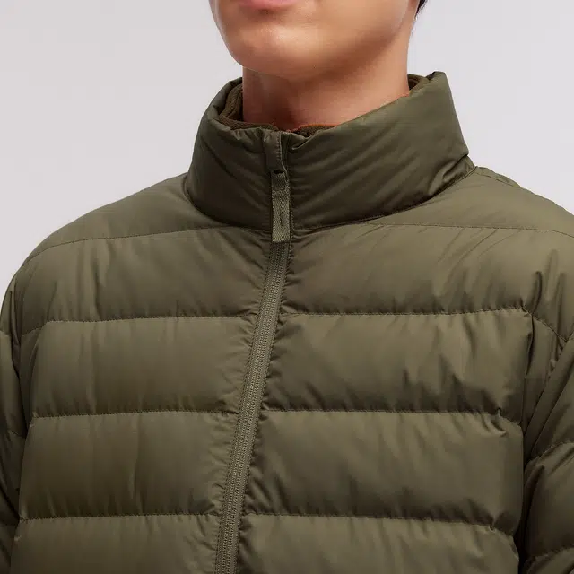 森马 防水薄款纯色百搭立领羽绒服 男女同款