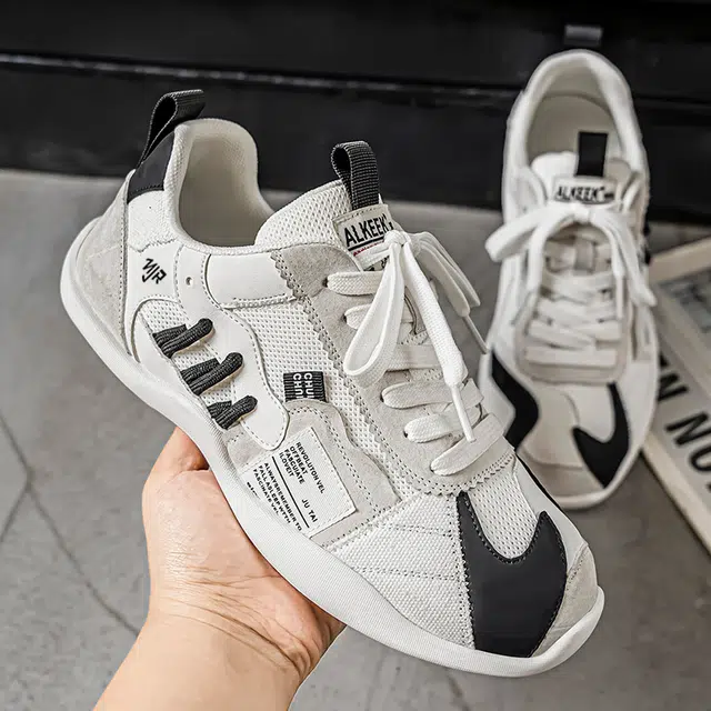 南极人 复古撞色拼接设计个性百搭小众 耐磨轻便透气 低帮 生活休闲鞋 男款