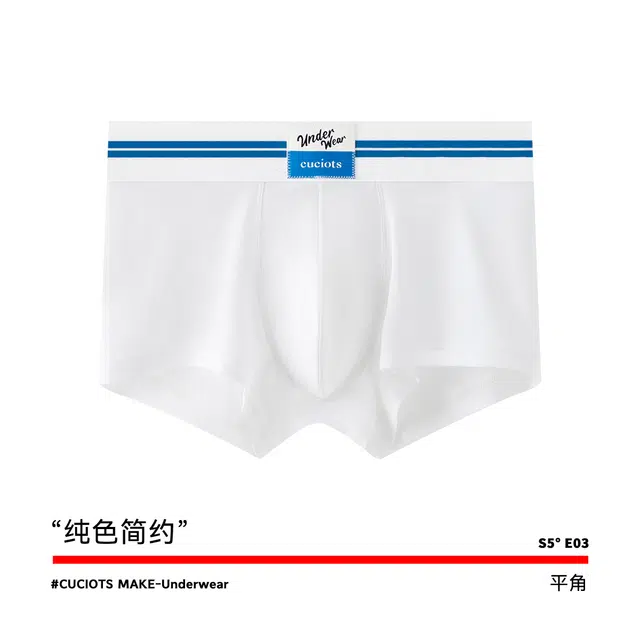 轻迎 春夏 莫代尔抗菌裆平角裤秋冬运动中腰透气内裤 男款