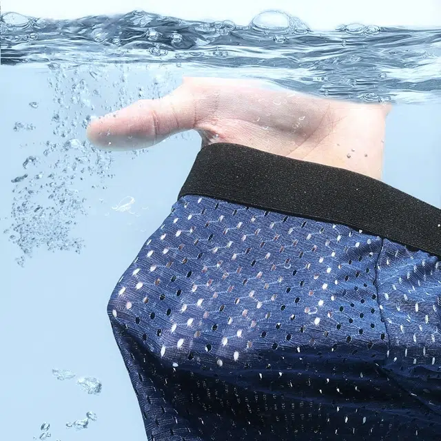 轻迎 夏季极简风网孔透气凉肤感薄款内裤 男款