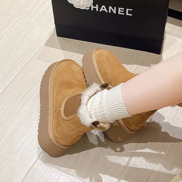 CHERRY&KALIKA Snow Boots Chestnut