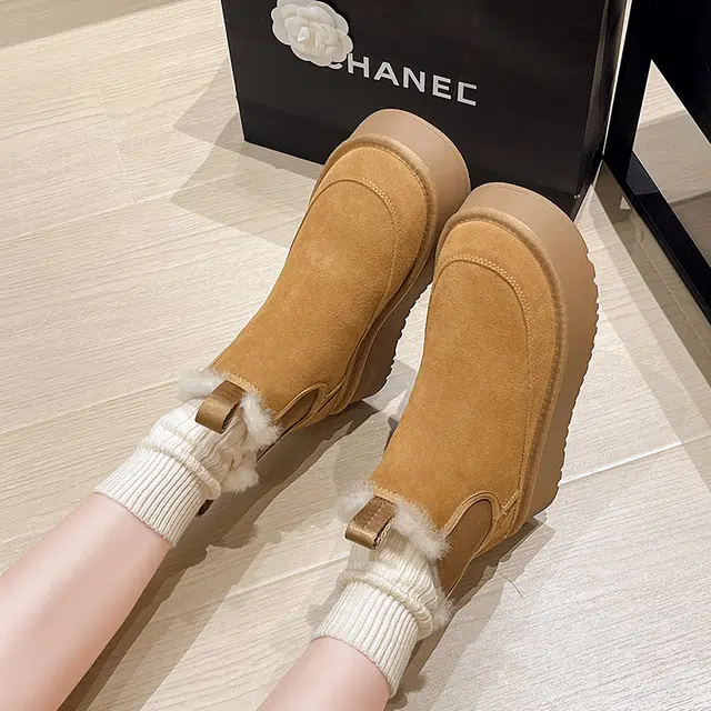 CHERRY&KALIKA Snow Boots Chestnut