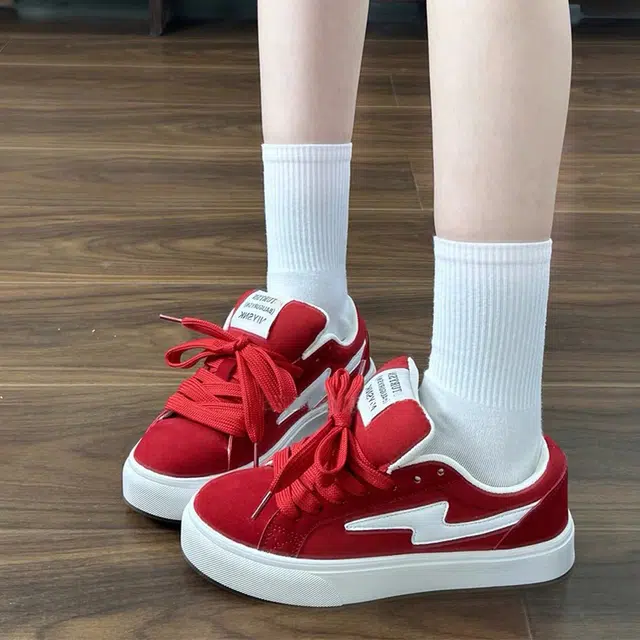 CHERRY&KALIKA Lightning Sneakers Wine Red