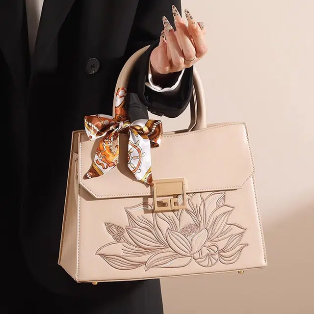 老人头 新中式国风时尚潮流 合成革 单肩斜挎手提包 常规 女款 多色