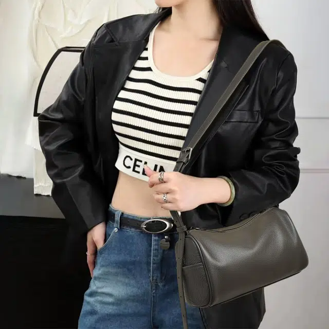 老人头 经典优雅简约时尚百搭 头层牛皮 单肩包 常规 女款 多色