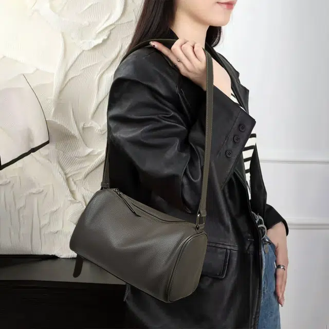 老人头 经典优雅简约时尚百搭 头层牛皮 单肩包 常规 女款 多色